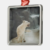 White Wolf Silbernes Ornament (Links)