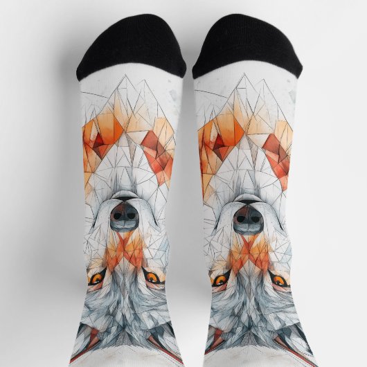 White Wolf Socken (Oben)