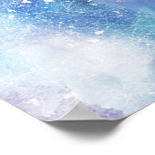 White Wolf Spirit Animal Arczard Blizzard Art Prin Poster (Ecke)