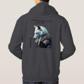 "White Wolf Spirit – Epic Sweatshirt" Hoodie (Rückseite)