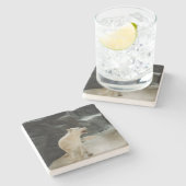 White Wolf Steinuntersetzer (Seitenansicht)