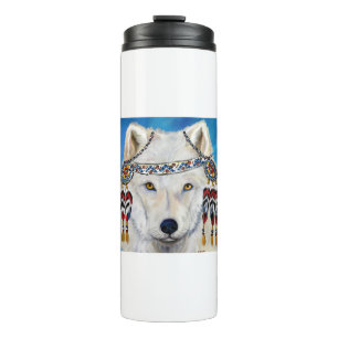 White Wolf Thermosbecher