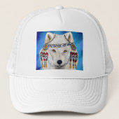 White Wolf Truckerkappe (Vorderseite)