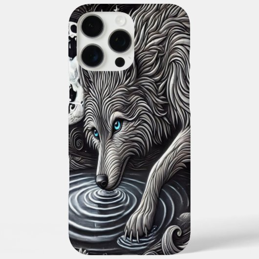 White Wolf von Moonlight Case-Mate iPhone Hülle (Rückseite)