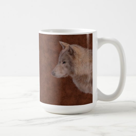 White Wolf Wildlife Foto Trinkbehälter Kaffeetasse (Rechts)