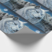 White Wolf Wrapping Paper Geschenkpapier (Ecke)