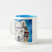 White Wolf Zweifarbige Tasse (Vorderseite Links)