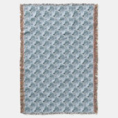 White Wolves Design Throw Blanket Decke (Vorderseite Vertikal)