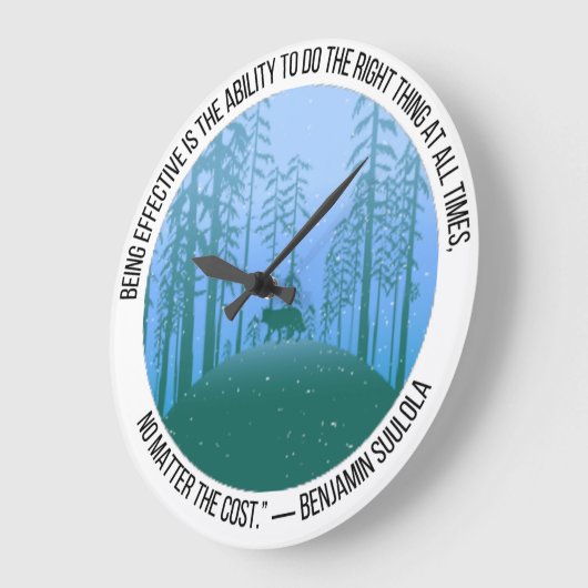 White Wolves Guild Clock Große Wanduhr (Winkel)