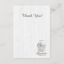 White Wood & Carriage Boy Kinderdusche Vielen Dank