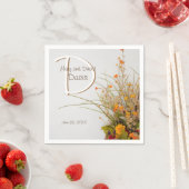 White Wood Fall Blume Hochzeit Napkins Serviette (Beispiel)