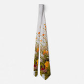 White Wood Fall Blume Wedding Neck Tie Krawatte (Rückseite)