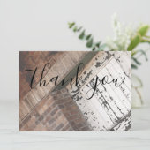 White Wood Red Brick Textur Danke Karte (Stehend Vorderseite)