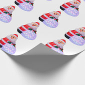 White Wrapping Paper von Santa Claus Geschenkpapier (Ecke)