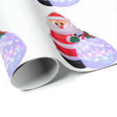 White Wrapping Paper von Santa Claus Geschenkpapier (Rolleneckpunkt)