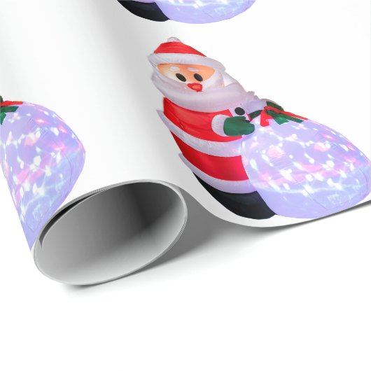 White Wrapping Paper von Santa Claus Geschenkpapier (Rolleneckpunkt)