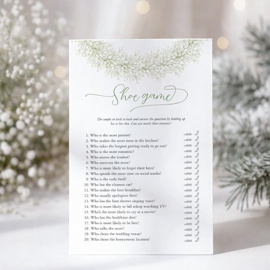 White-Wreath-Shoe-Brautparty-Flyer Flyer