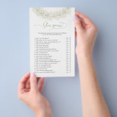 White-Wreath-Shoe-Brautparty-Flyer Flyer (Handgriff)