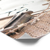 WHITE YACHT AUF BAY POSTER (Ecke)