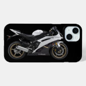 White Yamaha Yzf-R6 Motorrad Case-Mate iPhone Hülle (Rückseite (Horizontal))