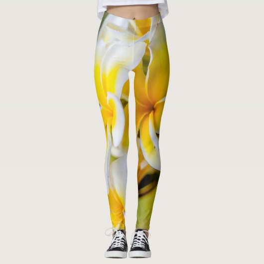 White & Yello Leggings (Vorderseite)