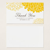 White Yellow Chrysanthemum Vielen Dank, dass Sie a (Vorne & Hinten)