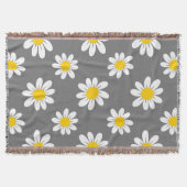 White Yellow Daisies Decke (Vorderseite)