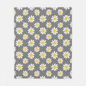 White Yellow Daisies Fleecedecke (Vorderseite)