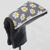 White Yellow Daisies Golf Headcover (3/4 Vorderseite)
