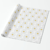 White Yellow Daisy Blume Blumengarten Print Geschenkpapier (Ungerollt)