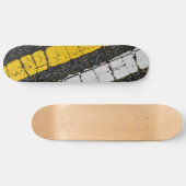 White Yellow Double Line Skateboard (Horizontal)