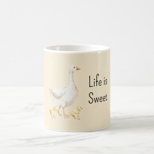 White Yellow Ducks Kaffeetasse (Mittel)
