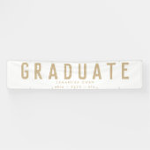 White Yellow Huge Gold Moderne Grad Ankündigung Ba Banner (Horizontal)