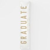 White Yellow Huge Gold Moderne Grad Ankündigung Ba Banner (Vertikal)