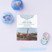 White Yoga Meditation Open House Promotions Foto Flyer (Einzeln)