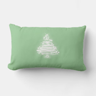 White Zen Christmas Tree Lendenkissen