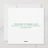 White Zen Weihnachtsbaum Feiertagskarte (Rückseite)