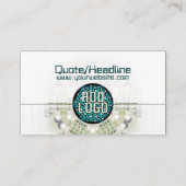 White Zenfasi BUSINESS CARD Visitenkarte (Rückseite)