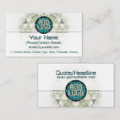 White Zenfasi BUSINESS CARD Visitenkarte (Vorne/Hinten)