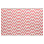 White Zigzag Ikat & Custom Coral Hintergrund Stoff (Yard (91,4 cm))