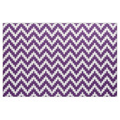 White Zigzag Ikat & Custom Lila Background Stoff (Fat Quarter (45,7 x 55,9 cm))