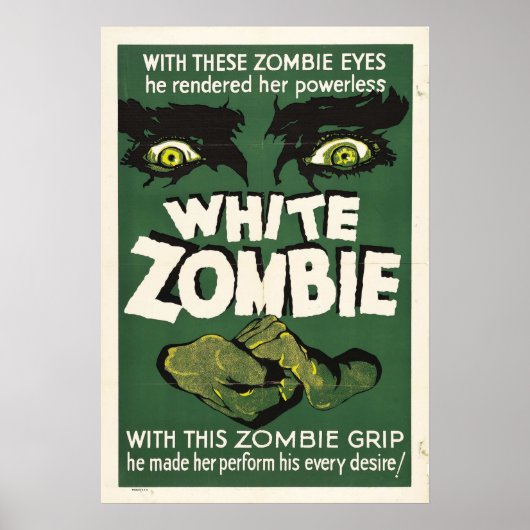 White Zombie 1932 Vintages Filmplakat Poster (Vorne)