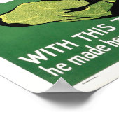 White Zombie Monster Movie Poster (Ecke)