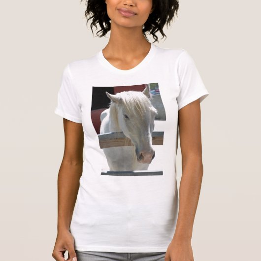 White Zoo Horse T-Shirt (Vorderseite)