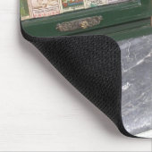 White Zwarf Poodle Mousepad (Ecke)