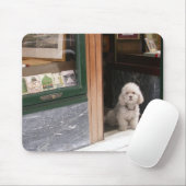 White Zwarf Poodle Mousepad (Mit Mouse)