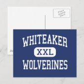 Whiteaker Wolverines Middle Keizer Oregon Postkarte (Vorne/Hinten)