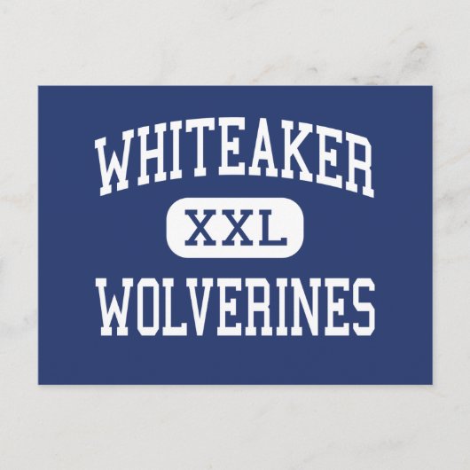 Whiteaker Wolverines Middle Keizer Oregon Postkarte (Vorderseite)