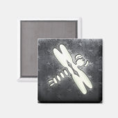 Whitealkdrachenfliege Magnet (Vorderseite/Rückseite)