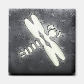 Whitealkdrachenfliege Magnet (Vorne)